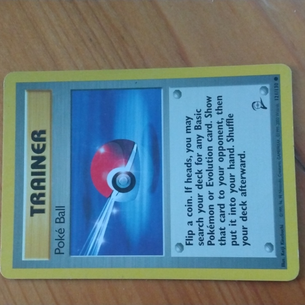 Rare Poke' Ball Trainer Card